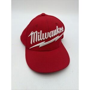 Milwaukee Tools Logo Red Snap Back Cap Hat